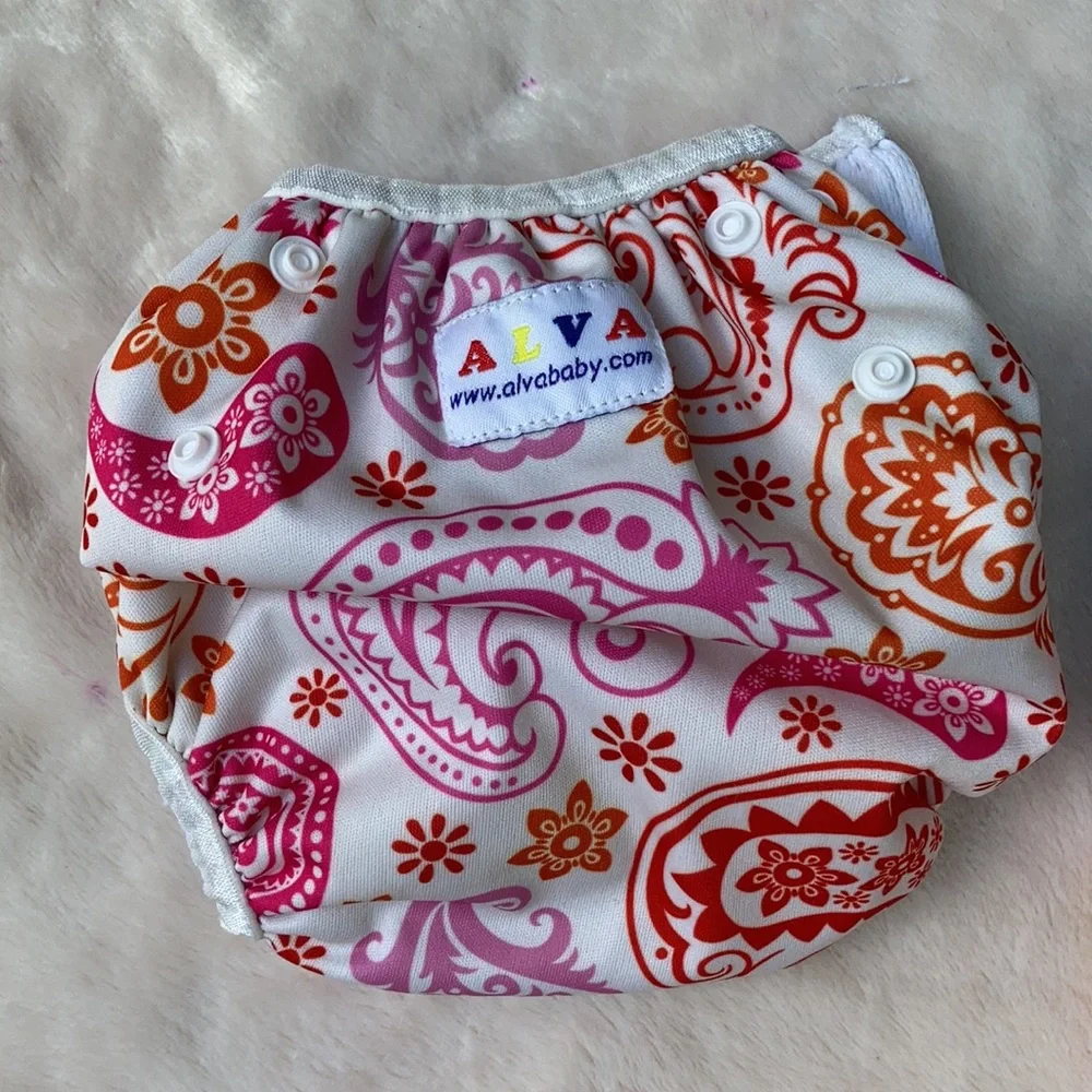 Alva baby cloth diaper covers (4) baby girl